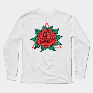 Red Rose Long Sleeve T-Shirt